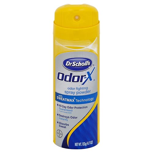 Image for Dr Scholls Spray Powder, Odor Fighting,4.7oz from Nathan's Wellness Pharmacy & Apothecary