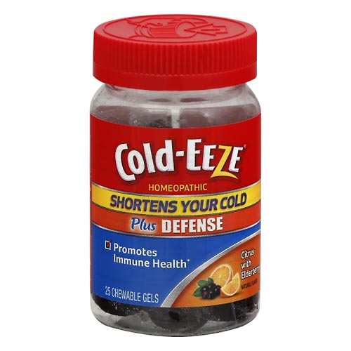 Image for Cold Eeze Cold Remedy, Chewable Gels, Citrus with Elderberry,25ea from Nathan's Wellness Pharmacy & Apothecary