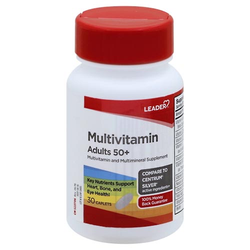 Image for Leader Multivitamin, Adults 50+, Caplets,30ea from Nathan's Wellness Pharmacy & Apothecary