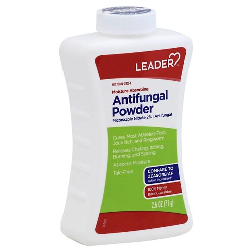 Image for Leader Antifungal Powder, Moisture Absorbing,2.5oz from Nathan's Wellness Pharmacy & Apothecary