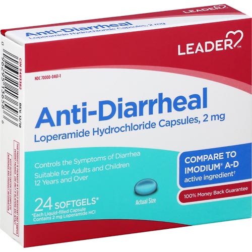 Image for Leader Anti-Diarrheal, Softgels,24ea from Nathan's Wellness Pharmacy & Apothecary