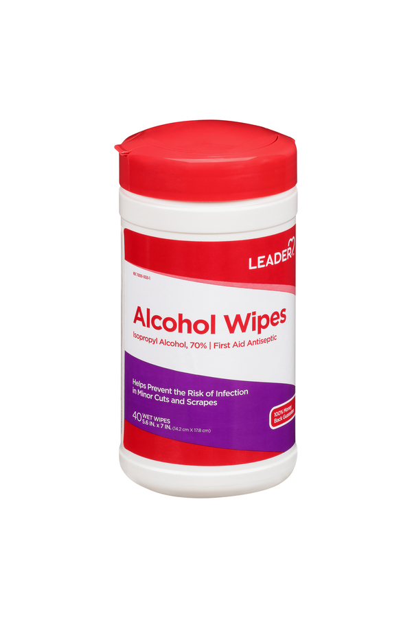 Image for Leader Alcohol Wipes,40ea from Nathan's Wellness Pharmacy & Apothecary