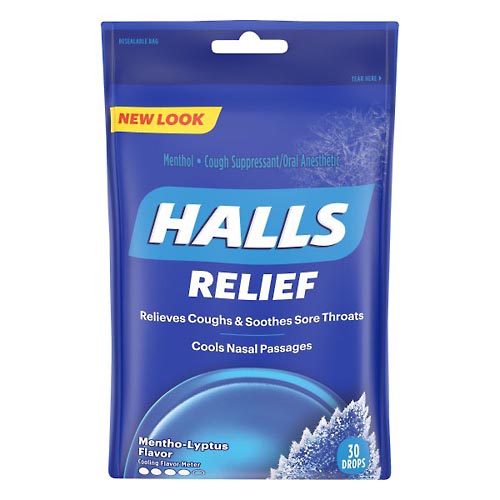 Image for Halls Cough Drops, Mentho-Lyptus Flavor,30ea from Nathan's Wellness Pharmacy & Apothecary